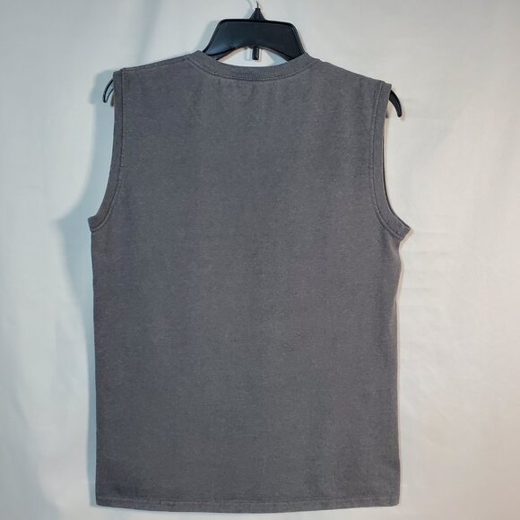 Fruit of the Loom Men's Sleeveless Dark Gray Muscle Shirt Size Small - Picture 2 of 6